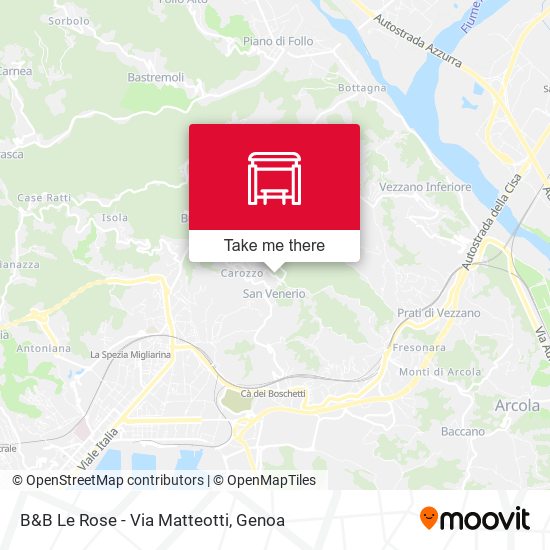 B&B Le Rose - Via Matteotti map