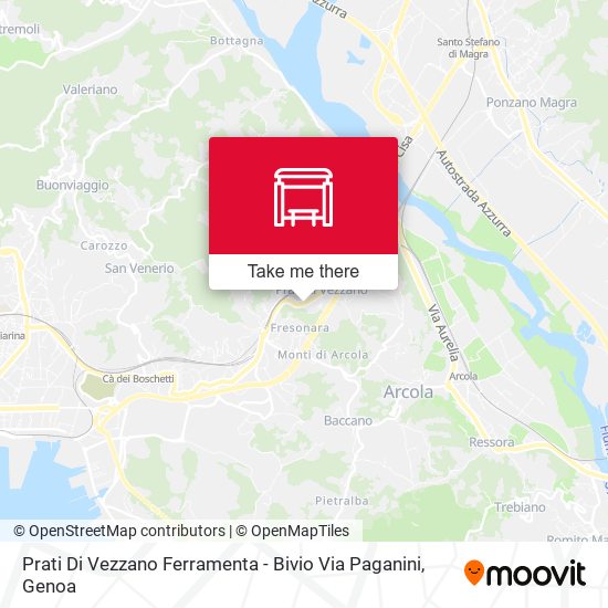 Prati Di Vezzano Ferramenta - Bivio Via Paganini map