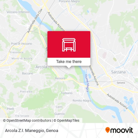 Arcola Z.I. Maneggio map