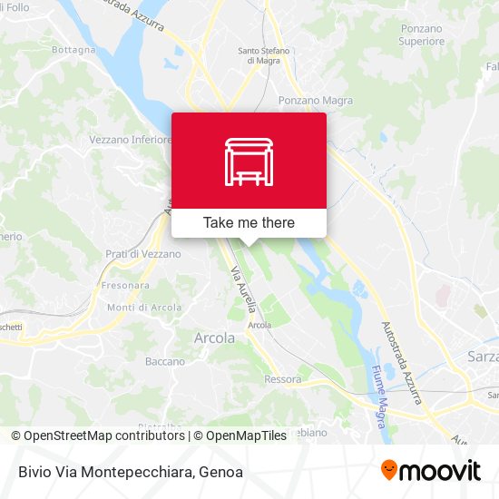 Bivio Via Montepecchiara map