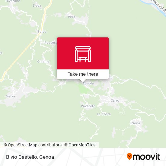Bivio Castello map