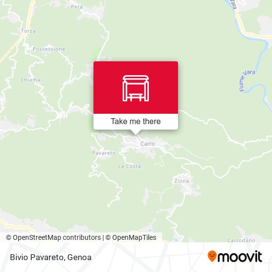 Bivio Pavareto map