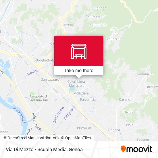 Via Di Mezzo - Scuola Media map