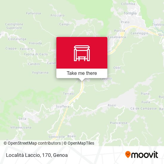 Località Laccio, 170 map