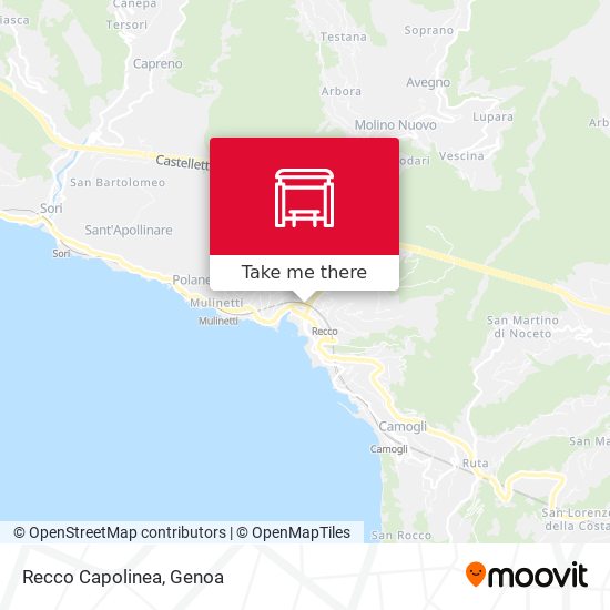 Recco Capolinea map