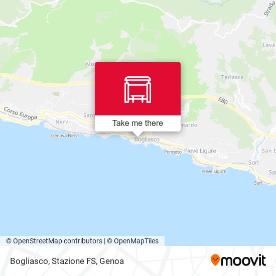 Bogliasco, Stazione FS map