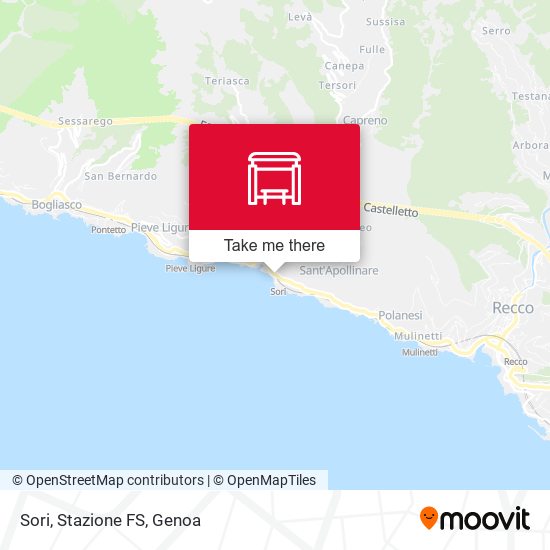 Sori / Stazione F.S. map