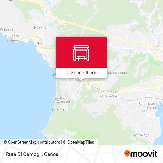 Ruta Di Camogli map