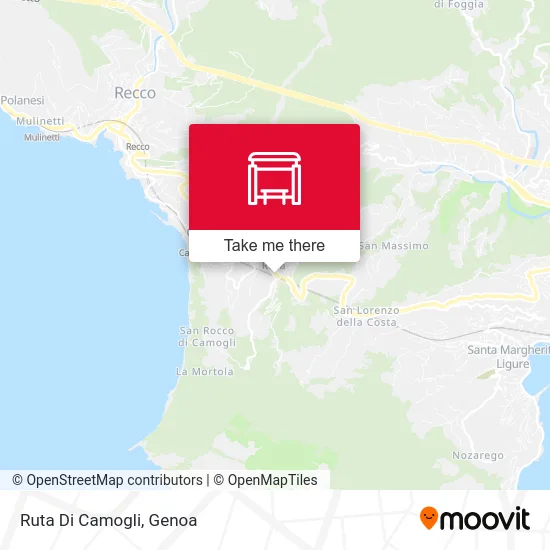 Ruta Di Camogli map