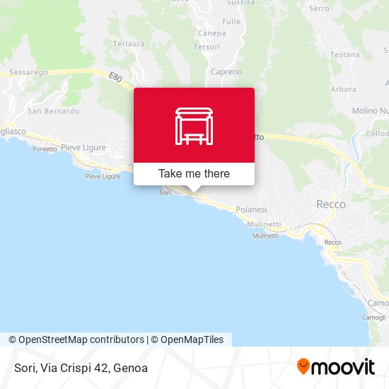 Sori, Via Crispi 42 map
