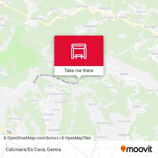 Calcinara/Ex Cava map