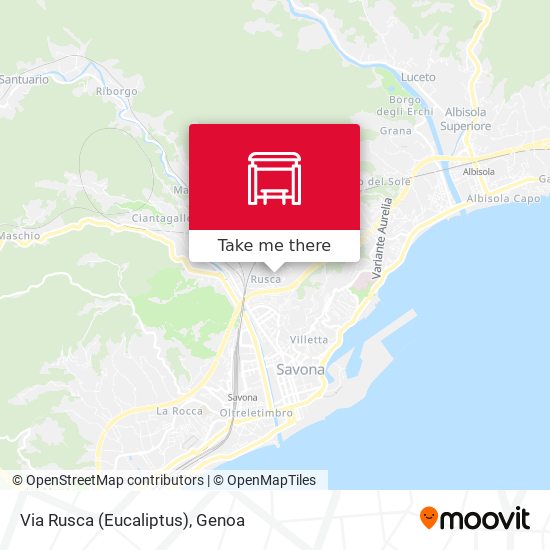 Via Rusca (Eucaliptus) map