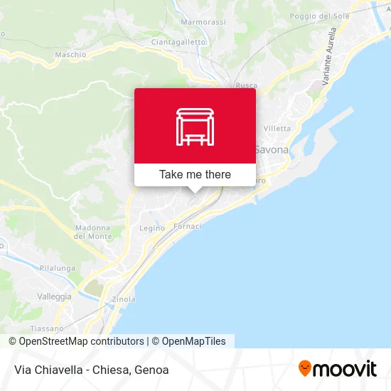 Chiavella Street - Church map