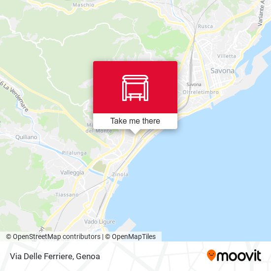 Via Delle Ferriere map