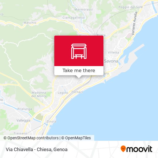 Via Chiavella - Chiesa map
