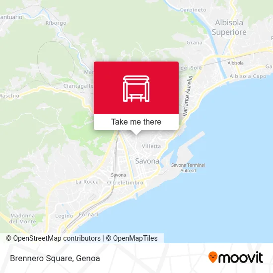 Brennero Square map