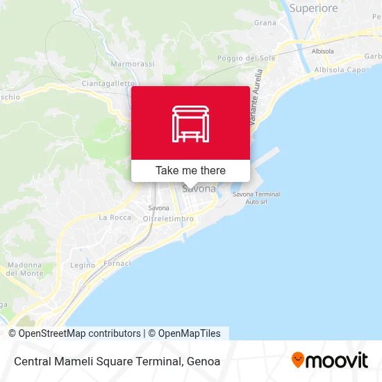 Central Mameli Square Terminal map