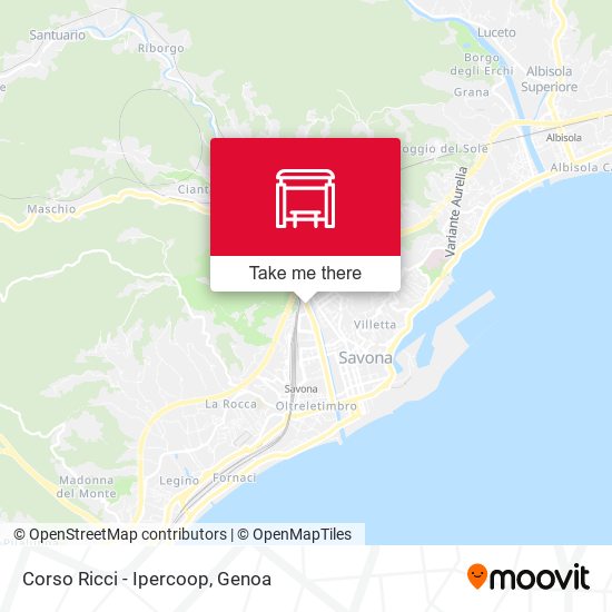 Corso Ricci - Ipercoop map