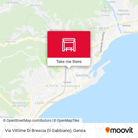 Via Vittime Di Brescia (Il Gabbiano) map