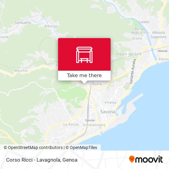 Corso Ricci - Lavagnola map