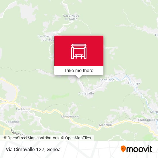 Via Cimavalle 127 map