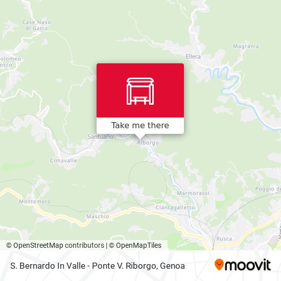 S. Bernardo In Valle - Ponte V. Riborgo map
