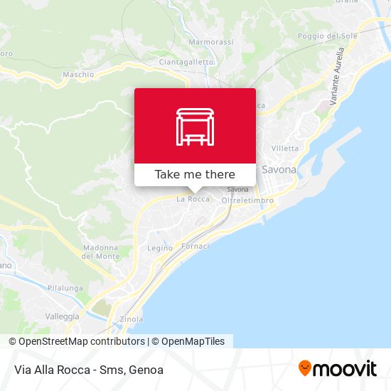 Via Alla Rocca - Sms map