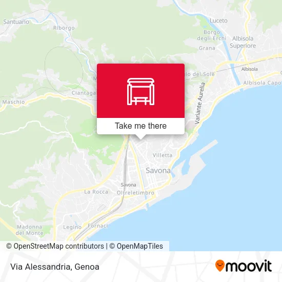 Via Alessandria map