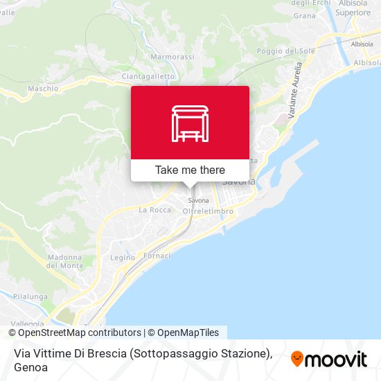 Via Vittime Di Brescia (Sottopassaggio Stazione) map