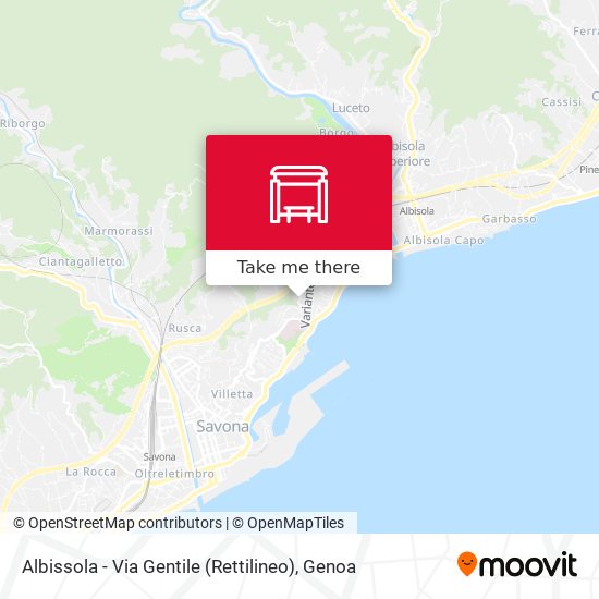 Albissola - Via Gentile (Rettilineo) map
