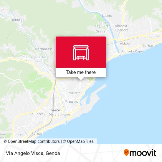 Via Angelo Visca map