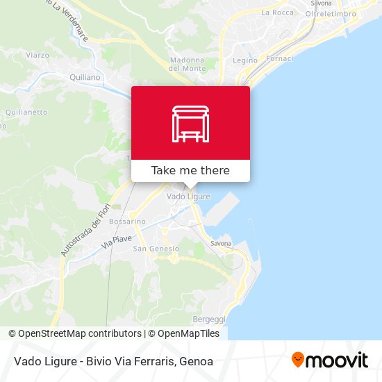 Vado Ligure - Bivio Via Ferraris map