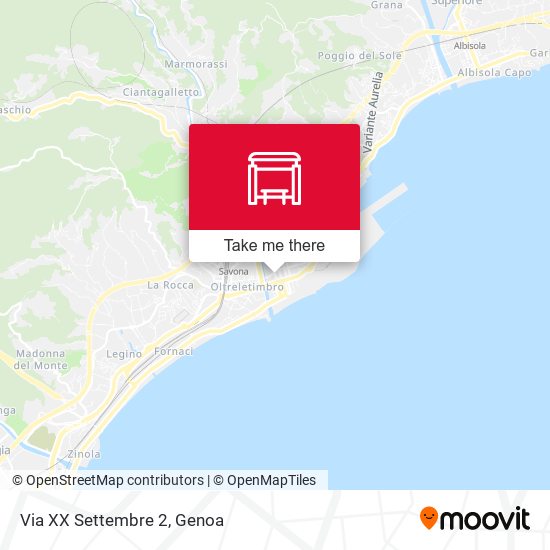 Via XX Settembre 2 map