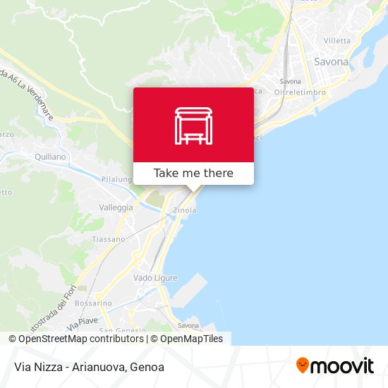 Via Nizza - Arianuova map