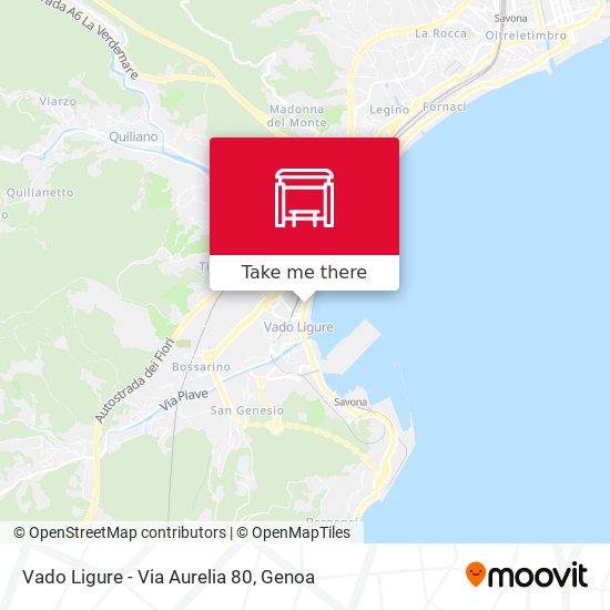 Vado Ligure - Via Aurelia 80 map