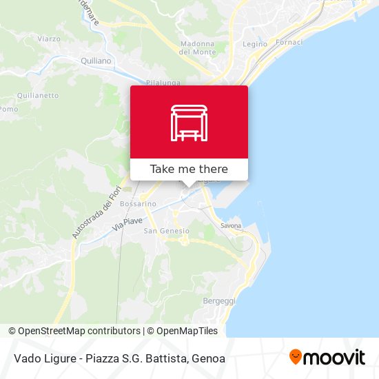 Vado Ligure - Piazza S.G. Battista map