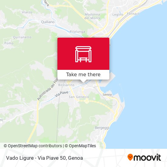 Vado Ligure - Via Piave 50 map