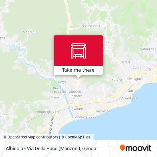 Albisola - Via Della Pace (Manzoni) map