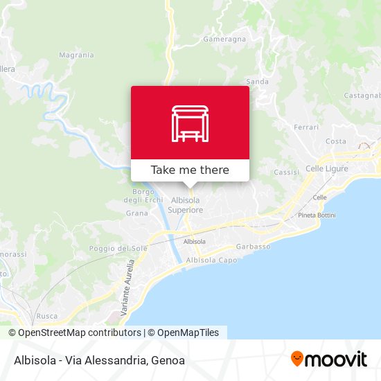Albisola - Via Alessandria map