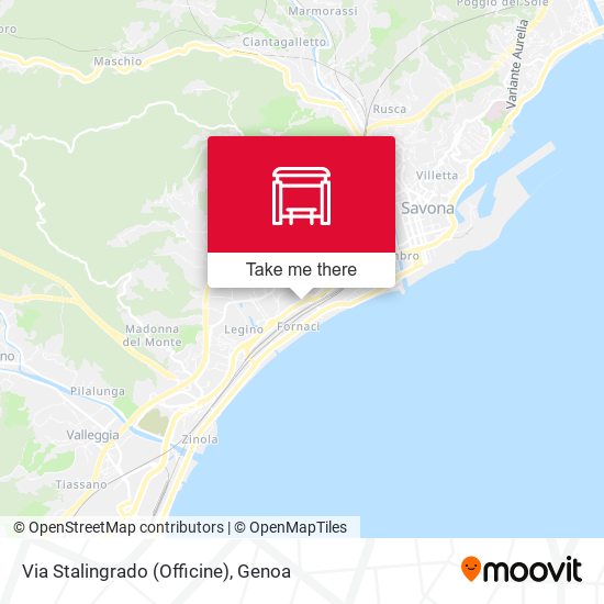 Via Stalingrado (Officine) map