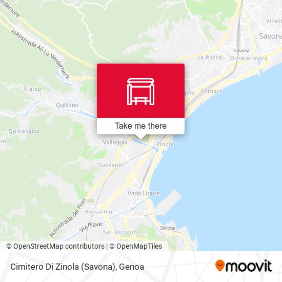 Cimitero Di Zinola (Savona) map
