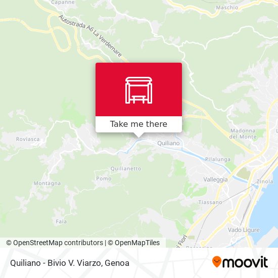 Quiliano - Bivio V. Viarzo map
