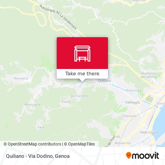 Quiliano - Via Dodino map