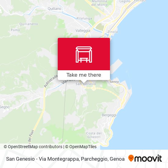 San Genesio - Via Montegrappa, Parcheggio map