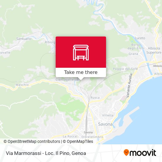 Via Marmorassi - Loc. Il Pino map