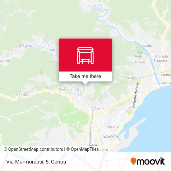 Via Marmorassi, 5 map