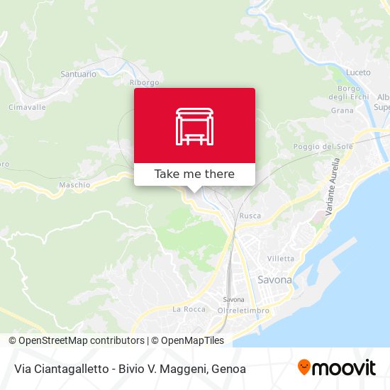 Via Ciantagalletto - Bivio V. Maggeni map