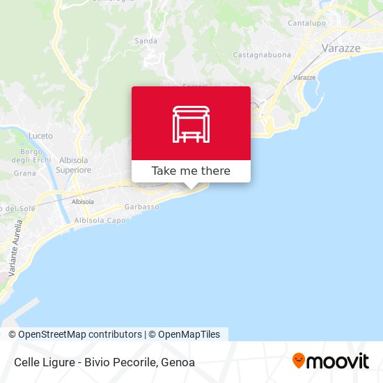 Celle Ligure - Bivio Pecorile map