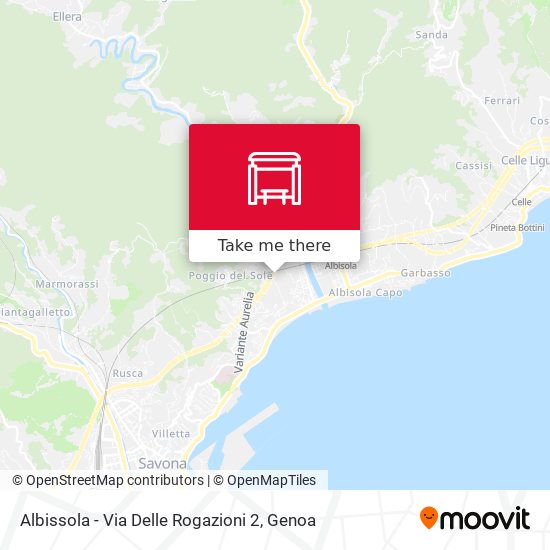 Albissola - Via Delle Rogazioni 2 map