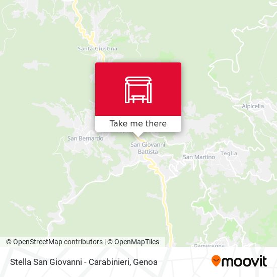 Stella San Giovanni - Carabinieri map